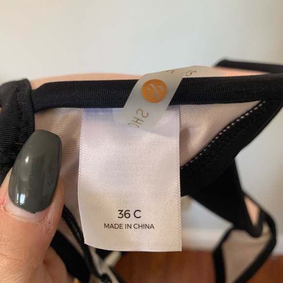 NWT Shade & Shore High Neck Halter Cutout Swim Top - Picture 5 of 7